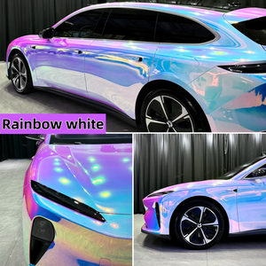 Vinilo Autoadhesivo Holográfico Láser Brillante con Efecto Arcoíris, Resistente a los Rayos UV, Color Cromo Arcoíris, <span class=keywords><strong>Precio</strong></span> de Fábrica, <span class=keywords><strong>para</strong></span> Carrocería de Automóviles - Product Image 3