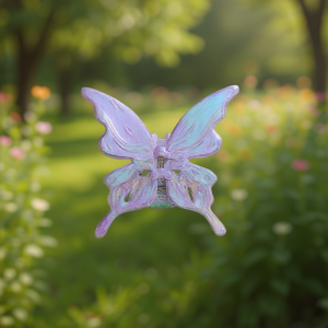 Fermaglio per capelli Angelina Butterfly 10 cm, accessorio per capelli iridescente e colorato alla moda per donna - Product Image 2