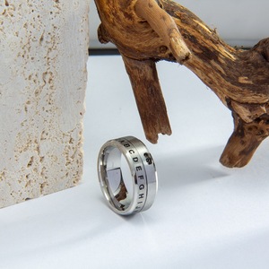 Viking Dedo dos homens Spinner Black Gothic Thumb <span class=keywords><strong>Ring</strong></span> Titanium Aço 316L Letra Fidget Emo Time Rings Presentes de Glamour Para O Homem - Product Image 6