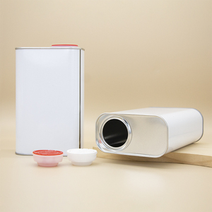 Boîtes rectangulaires en fer blanc en métal à revêtement blanc vide personnalisées Boîtes de conserve en métal Boîte de conserve carrée mate Conteneur pour paquet de peinture - Product Image 3