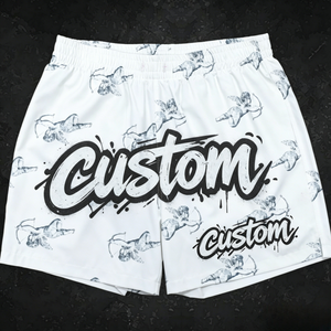 Shorts de bain pour hommes, décontractés, d'été, à séchage rapide, 100% polyester, impression par sublimation, 5 pouces, shorts de sport, shorts de basket-ball - Product Image 1