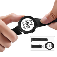 Montres numériques de luxe pour étudiants en mode, sport, grand écran LED, étanches 5M, bracelet en silicone détachable, fonction alarme, unisexe