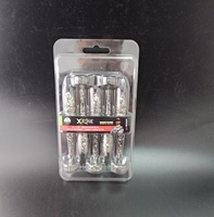 Custom Clear PET Clamshell Blister Box Hard PVC usa e getta pesca scatola di plastica con adesivo