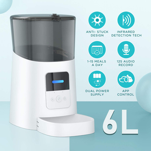 Distributeur de nourriture pour animaux de compagnie moderne de 6 L avec connexion Wi-Fi Tuya, 15 repas, distributeur intelligent pour chien et chat - Product Image 4