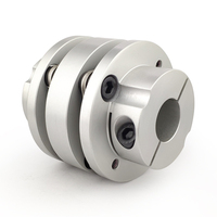 Accouplement de type disque à diaphragme flexible en alliage d'aluminium de haute qualité avec un diamètre de trou de 10 mm, personnalisable OEM