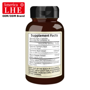 Suplemento de Cúrcuma y Curcumina GMP Shecome de Alta Absorción para el Soporte de las Articulaciones y Antioxidante, Suplemento Herbal de Cúrcuma y Curcumina - Product Image 2