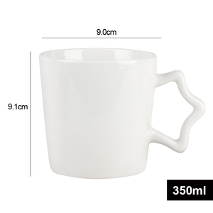 Logo kustom hadiah besar Diy lucu baru cangkir keramik besar cangkir kopi cangkir teh dengan pegangan bintang - Product Image 2