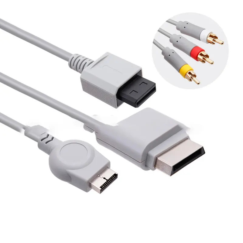 AV Cable RCA Audio Video Cable Cord For XBOX360 PS3 WII XBOX 360 PlayStation 3 Nintendo WII