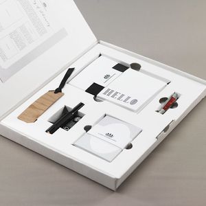 Boîte en carton personnalisée avec coussin d'air, insert en carton haute qualité pour produits bas, style livre, avec compartiments et diviseurs - Product Image 4