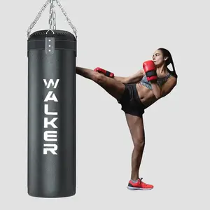 High Quality Customized Portable Boxing Equipment Wholesale Vertical Hanging Taekwondo Sandbags Leather for Punching Training