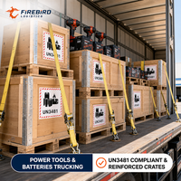 Solution de réduction des coûts pour les envois entrants Amazon FBA de Firebird.Truck.line, pour le réapprovisionnement de gros lots d'inventaire.