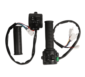 Puños de Motocicleta Universales de Plástico/Goma <span class=keywords><strong>con</strong></span> Interruptor Integrado, Puños de Control para Motocicleta <span class=keywords><strong>con</strong></span> Garantía de 1 Año - Product Image 2
