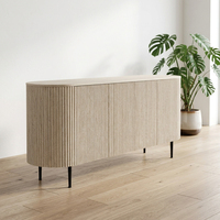 Buffet de cuisine moderne en bois de grande taille pour salon d'hôtel, appartement, ou maison – Meuble de rangement de haute qualité