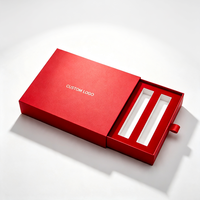 Caja Deslizante Personalizada, Embalaje de Papel Rígido Reciclable con Bandeja Interior para Lápiz Labial y Sets de Cosméticos