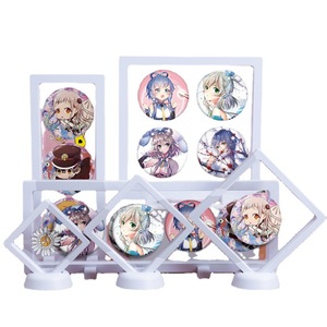 Badge Storage <b>Box</b> Metal Display Stand For Jewelry Brooches Floating Medal Organizer Anime Game Collectible Show Case - Product Image 3