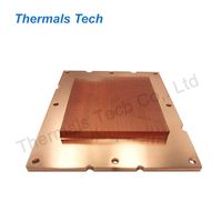 Dissipateur de chaleur en cuivre personnalisé 100*80mm pour matériel informatique à circuit intégré FPGA