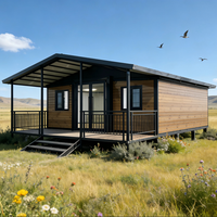 Maison conteneur en acier extensible de luxe avec toilettes et salle de bain, villa préfabriquée moderne étanche pour complexe hôtelier, bureau, Airbnb