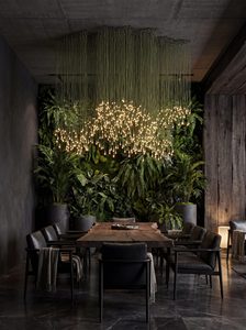 <span class=keywords><strong>Lustre</strong></span> LED en forme de goutte d'eau pour restaurant et mur végétal multicolore, <span class=keywords><strong>lustre</strong></span> moderne personnalisé - Product Image 4