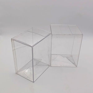 FUNKO POP Auto Lock Protectors 4 6 Inch 0.5MM Clear PET Hard Plastic Acrylic Cheap Doll Model Plastic Box Folding Display Case