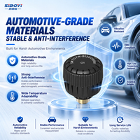 Sensor TPMS Eksternal Nirkabel Kelas Otomotif IP67 433MHz, Monitor Tekanan dan Suhu Ban untuk Truk dan Bus