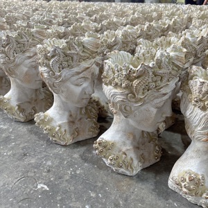 Lianda Best-seller giardino creativo all'aperto dea testa vasi fioriera miglior contenitore per la casa vaso di fiori con imballaggio in cartone - Product Image 6