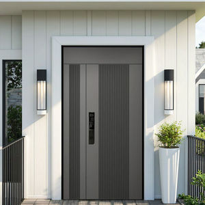 Porte pivotante d'<span class=keywords><strong>entrée</strong></span> de villa au design moderne Porte d'<span class=keywords><strong>entrée</strong></span> extérieure pivotante en bois massif et acier avec verre MDF pour l'<span class=keywords><strong>extérieur</strong></span> - Product Image 5