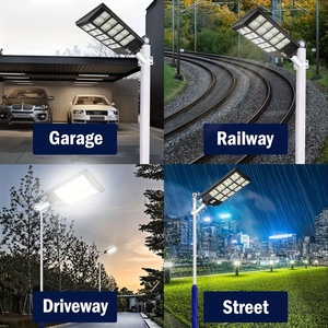 <span class=keywords><strong>Farola</strong></span> Solar Comercial Impermeable 100W 200W 300W 500W 1000W Precio del Sistema Lámpara Solar Exterior LED Luz de Calle Solar - Product Image 6