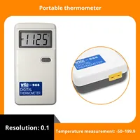 Pt100 PT1000 Digital Portable Temperature Indicator Thermal Resistance Thermometer