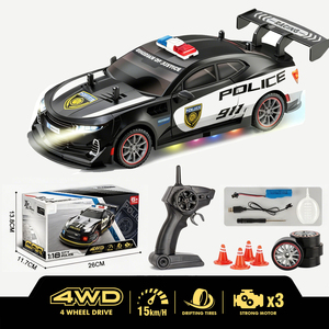 Nouvelle voiture télécommandée RC 2.4G 1/18 4WD 4X4 pour enfants, modèle <span class=keywords><strong>police</strong></span>, avec effets lumineux et de pulvérisation - Product Image 2