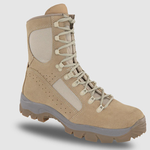 Bottes en cuir de vachette suédé mi-hautes personnalisées DF L01 Khaki, bottes de qualité professionnelle, mi-hautes, durables et résistantes - Product Image 1