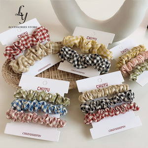 Fabric Scrunchie Hair Tie <b>Elastic</b> <b>Band</b> For Daily Use Random Color Mixing Style <b>Large</b> Intestine Part Number - Product Image 2