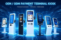Kiosco de Autoservicio MHY para Manejo de Efectivo con Pantalla Táctil Capacitiva (10.1/15.6 Pulgadas) para Uso en Interiores, Reconocimiento Facial, Multi-OS para Cafeterías