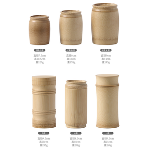 กระป๋องชาไม้ไผ่แบบมีฝาปิดสนิท พิมพ์โลโก้ได้  สำหรับเก็บชา กาแฟ ธูป  และบรรจุภัณฑ์แบบมีซีล - Product Image 5