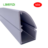 Diffuseur de lumière LED en polycarbonate moderne personnalisable, profilé extrudé en plastique PC intégral, étanche IP65, résistant aux UV