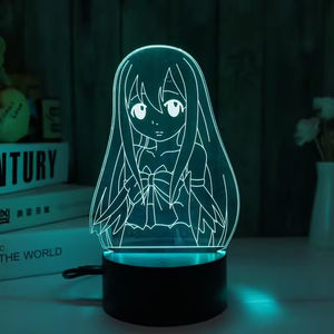 Beautiful Sexi Anime Girl Figure <b>Lights</b> 16 Colors Decoration Led Anime <b>Light</b> 3d Night <b>Light</b> for Club Room Decor - Product Image 6