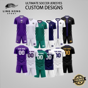 Maillots de football d'entraînement en maille respirante personnalisés, service OEM, ensembles été automne vert, séchage rapide, évacuation de la transpiration, unisexe - Product Image 2