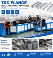 Formeuse à rouleaux robuste TDC TDF pour la fabrication de brides de conduits HVAC en tôle