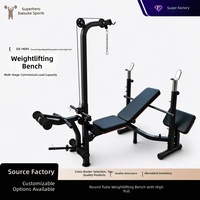 Banc de musculation multifonctionnel pliable pour triceps, support de presse à domicile, cadre de musculation intérieur, support de barre polyvalent