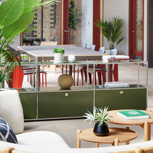 Mueble de <span class=keywords><strong>TV</strong></span> y Gabinete para Café Modular Moderno de Acero Inoxidable para Sala de Estar con Espacio de Almacenamiento - Product Image 4