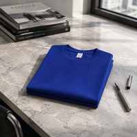 T-shirt blanc basique pour homme, 100% coton, 230g, coupe américaine, manches courtes, couleur unie, marque tendance