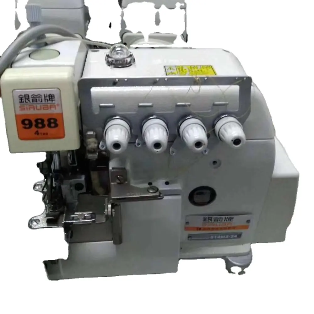 Original Used Siruba 988 Direct Drive Overlock 3 4 5 Thread Safety Stitch Price Industrial Sewing Machine