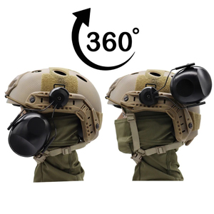 新しい戦術狩猟用ABS製再利用可能折りたたみ式コンパクト防音射撃用イヤーマフ、FASTヘルメットに適合 - Product Image 4