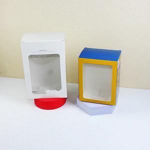Su misura scatola di <span class=keywords><strong>carta</strong></span> bianca arte doppia spina colorata stampa in rilievo per il bambino biberon tazze bicchieri di imballaggio del prodotto - Product Image 2