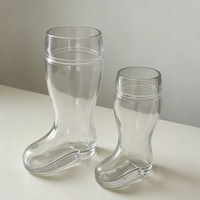 Verre à bière moderne et mignon en forme de botte, réutilisable, 200 ml, 580 ml, mugs en forme de botte de cowboy pour bar, fête, verres à boire fantaisie
