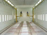 Cabine de peinture de taille personnalisée salle de peinture pour voiture chauffage diesel électrique salle de peinture automatique proposition de conception four de cuisson pour camion