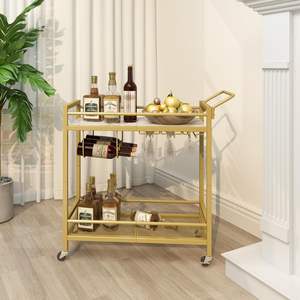 <span class=keywords><strong>Chariot</strong></span> <span class=keywords><strong>de</strong></span> bar à domicile <span class=keywords><strong>Chariot</strong></span> <span class=keywords><strong>de</strong></span> service à 2 niveaux <span class=keywords><strong>Chariot</strong></span> à boissons avec 9 porte-bouteilles <span class=keywords><strong>de</strong></span> vin pourKitchenDiningLivingRoomOutdoor-Personnalisation <span class=keywords><strong>Amazon</strong></span> - Product Image 3
