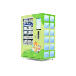 JSK Distributeur Automatique lanche tela de toque máquina de venda automática de código Qr mini exportação para o sudeste asiático
