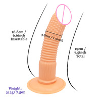 Vibrateur réaliste en PVC portable, en silicone souple, pour stimulation lesbienne, jouet sexuel pour adultes