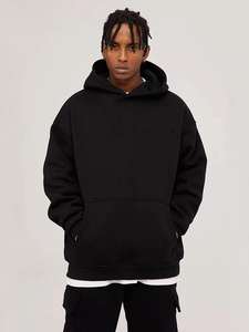 H5374 Sudaderas con capucha Fabricante Personalizado Alto Peso 520 Gramos Sudaderas con capucha de gran tamaño Sudaderas con capucha de peso pesado - Product Image 2