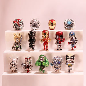 Collection de la série <span class=keywords><strong>Marvel</strong></span> : Pendentif signet Réacteur en tungstène argenté avec zircon, thème Spider-Man <span class=keywords><strong>Marvel</strong></span>, idéal pour un cadeau - Product Image 2